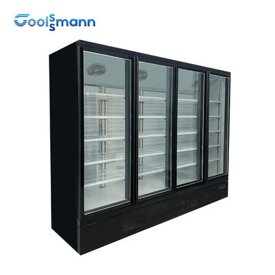 360L Vertical Showcase Freezer , Double Insulating Upright Display Freezer