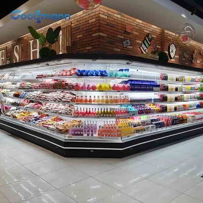 1200L Multideck Open Chiller Electronic Controller Commercial ตู้เย็นแสดงผล