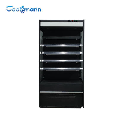 1900L Supermarket Open Display ตู้เย็น, ตู้โชว์ตู้เย็นเชิงพาณิชย์ละลายน้ำแข็งอัตโนมัติ